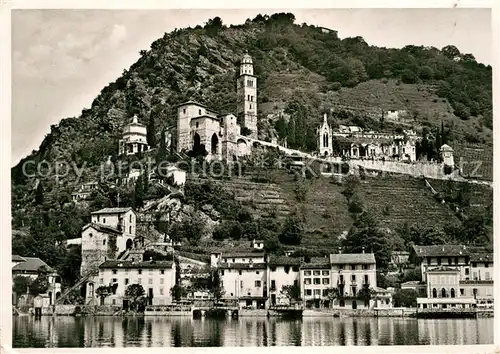 AK / Ansichtskarte Morcote Lago di Lugano Ansicht vom Luganer See aus