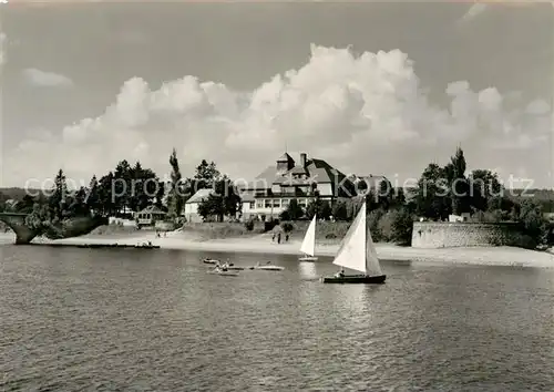 AK / Ansichtskarte Paulsdorf Dippoldiswalde Talsperre Malter HO Hotel Haus Seeblick Segeln Kat. Dippoldiswalde