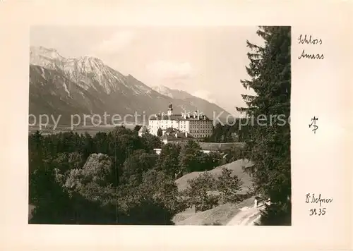 AK / Ansichtskarte Amras Tirol Schloss Alpen Kat. Innsbruck