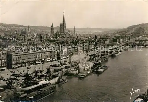 AK / Ansichtskarte Rouen Les quais vus du pont transbordeur Kat. Rouen