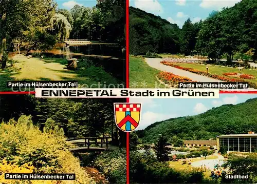 AK / Ansichtskarte Ennepetal Partie im Huelsenbecker Tal Stadtbad Kat. Ennepetal
