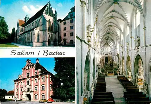 AK / Ansichtskarte Salem Baden Gotisches Muenster Schlosstor Kat. Salem