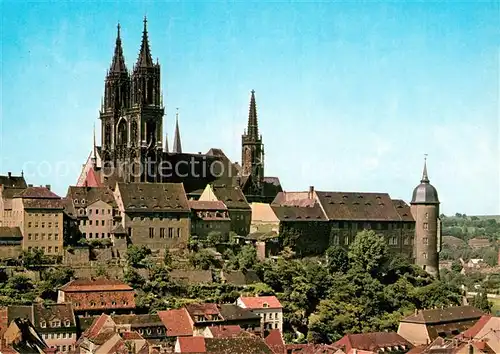 AK / Ansichtskarte Meissen Elbe Sachsen Panorama der Burg Albrechtsburg Dom Kat. Meissen