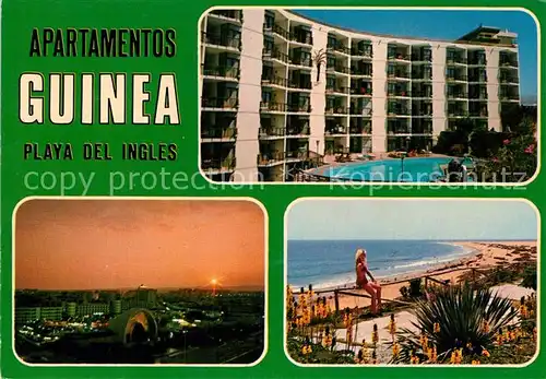 AK / Ansichtskarte Playa del Ingles Gran Canaria Apartamentons Guinea Kat. San Bartolome de Tirajana