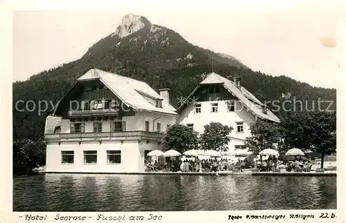 AK / Ansichtskarte Fuschl See Salzkammergut Hotel Seerose  Kat. Fuschl am See