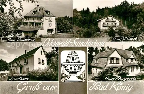 AK / Ansichtskarte Bad Koenig Odenwald Haus Bodmann Landhaus Haus Margarete Haus Waldeck Kat. Bad Koenig
