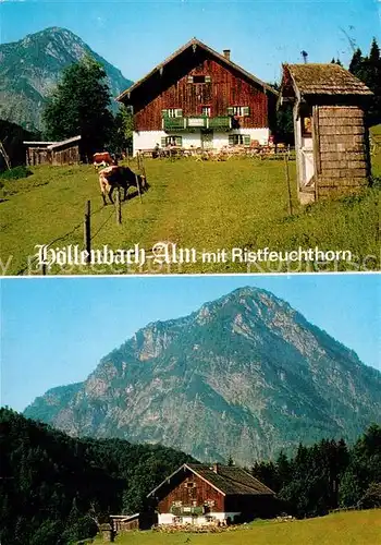 AK / Ansichtskarte Weissbach Alpenstrasse H?llenbruch Alm mit Ristfeuchthorn Kat. Schneizlreuth