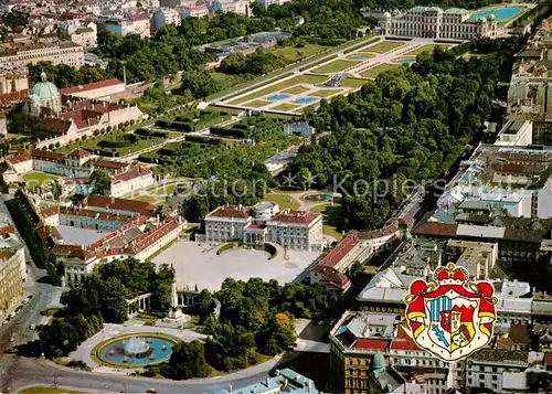 AK / Ansichtskarte Wien Fliegeraufnahme mit Hotel im Palais Schwarzenberg Kat. Wien