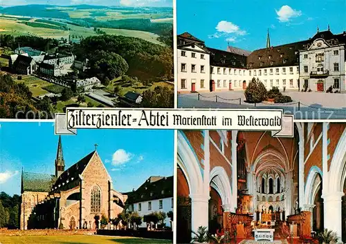 AK / Ansichtskarte Marienstatt Westerwald Fliegeraufnahme Zisterzienser Abtei Kat. Streithausen