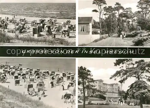 AK / Ansichtskarte Usedom Strand Kurheim  Kat. Usedom