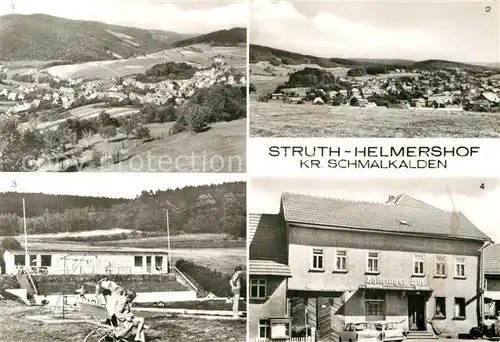 AK / Ansichtskarte Struth Helmershof Buergerwald Kronstein Bergschwimmbad Gaststaette Thueringer Hof Kat. Floh Seligenthal