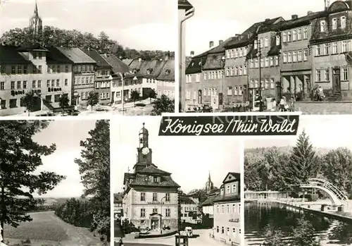 AK / Ansichtskarte Koenigsee Thueringen Hotel zum Loewen Sparkasse  Kat. Koenigsee