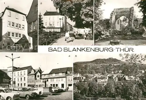 AK / Ansichtskarte Bad Blankenburg Froebel Gedenstaette Erholungsheim Greifenstein Markt  Kat. Bad Blankenburg