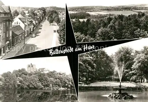 AK / Ansichtskarte Ballenstedt Forstfachschule Friedenspark Wilhelm Pieck Allee  Kat. Ballenstedt