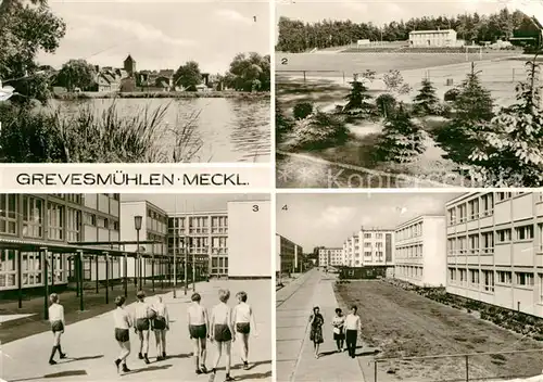 AK / Ansichtskarte Grevesmuehlen Vielbecker See Sportplatz Polytechnische Oberschule Am Ploggensee  Kat. Grevesmuehlen