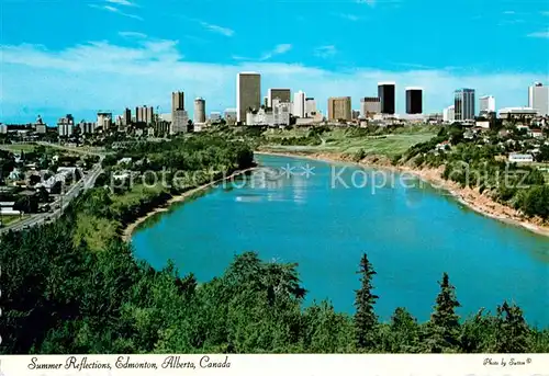 AK / Ansichtskarte Edmonton Alberta Panorama North Saskatchewan River Kat. Edmonton