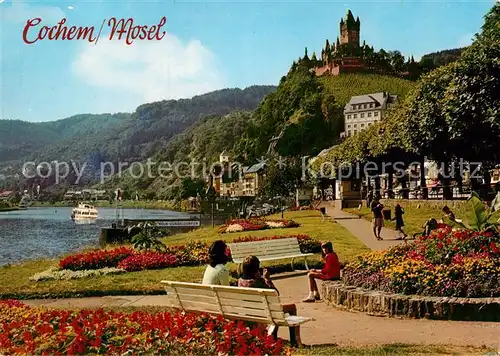 AK / Ansichtskarte Cochem Mosel Uferpromenade Blick zur Reichsburg Kat. Cochem