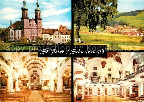 AK / Ansichtskarte St Peter Schwarzwald Pfarrkirche Innenansichten Erbauer Peter Thumb 18. Jhdt. Kat. St. Peter