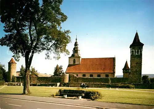 AK / Ansichtskarte Ostheim Rhoen Kirchenburg Turm Kat. Ostheim v.d.Rhoen