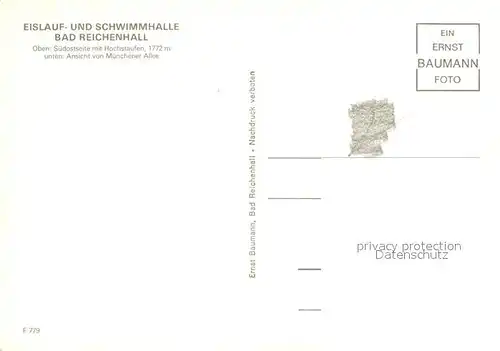 AK / Ansichtskarte Bad Reichenhall Eislauf Schwimmhalle Kat. Bad Reichenhall