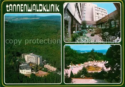 AK / Ansichtskarte Bad Schwalbach Tannenwaldklinik Fliegeraufnahme Kat. Bad Schwalbach