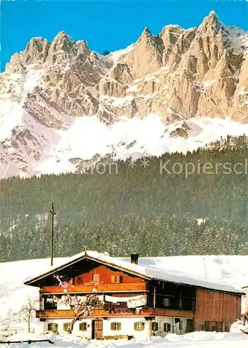 AK / Ansichtskarte Ellmau Tirol Wilder Kaiser Winter Kat. Ellmau