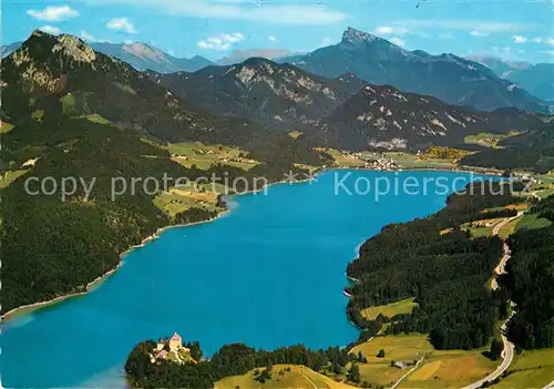 AK / Ansichtskarte Fuschl See Salzkammergut Schloss Fuschl Berge Schober Schafberg Kat. Fuschl am See