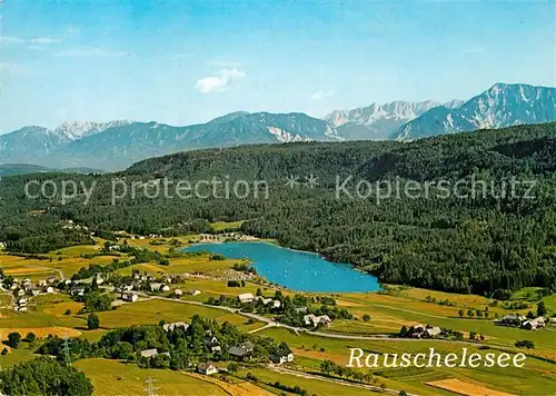 AK / Ansichtskarte Keutschach See Fliegeraufnahme Rauschelesee Kat. Keutschach am See