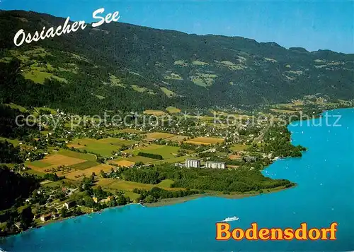 AK / Ansichtskarte Bodensdorf Ossiacher See Fliegeraufnahme