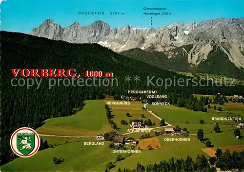 AK / Ansichtskarte Vorberg Pichl Fliegeraufnahme Dachstein Tauern Region