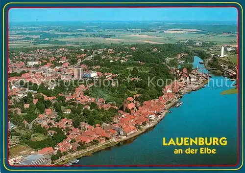 AK / Ansichtskarte Lauenburg Elbe Fliegeraufnahme Kat. Lauenburg  Elbe