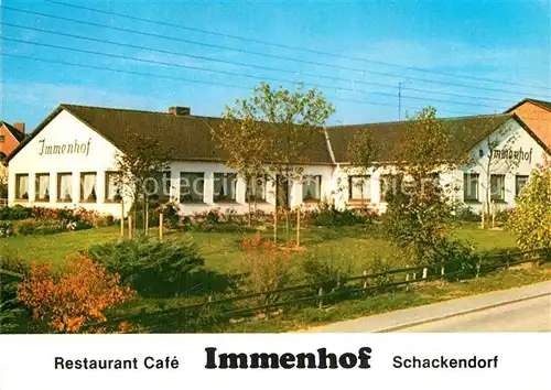 AK / Ansichtskarte Schackendorf Bad Segeberg Restaurant Immenhof  Kat. Schackendorf