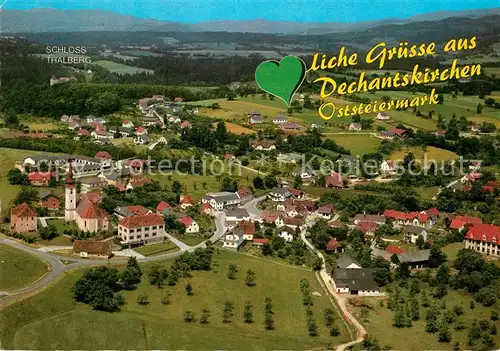 AK / Ansichtskarte Dechantskirchen Fliegeraufnahme Schloss Thalberg  Kat. Dechantskirchen