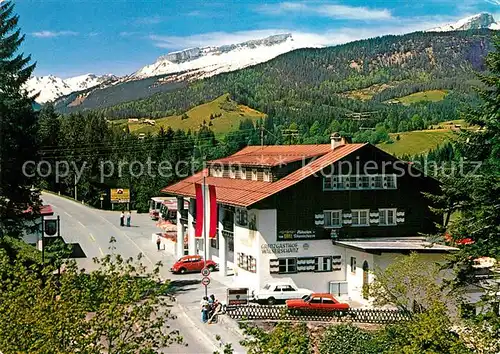 AK / Ansichtskarte Riezlern Kleinwalsertal Vorarlberg Grenzgasthof Walserschanz Kat. Mittelberg