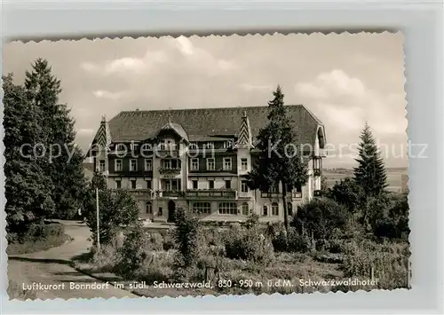 AK / Ansichtskarte Bonndorf Schwarzwald Schwarzwaldhotel Kat. Bonndorf