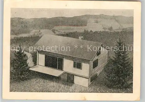 AK / Ansichtskarte Haeusern Schwarzwald Naturfreundehaus Baustein 60 Pfennig Kat. Haeusern