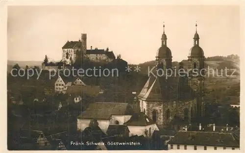 AK / Ansichtskarte Goessweinstein Burg Kirche Kat. Goessweinstein