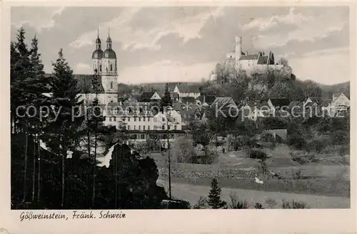 AK / Ansichtskarte Goessweinstein Kirche Burg Kat. Goessweinstein