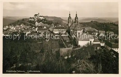 AK / Ansichtskarte Goessweinstein Kirche Burg Panorama Kat. Goessweinstein