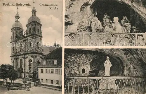 AK / Ansichtskarte Goessweinstein Kirche oelberg Elisabethen Grotte Kat. Goessweinstein
