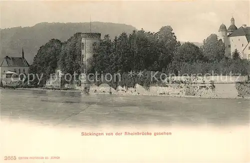 AK / Ansichtskarte Saeckingen Rhein Schloss Turm Kat. Bad Saeckingen