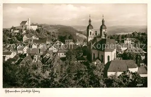 AK / Ansichtskarte Goessweinstein Fliegeraufnahme Muenster Schloss Kat. Goessweinstein