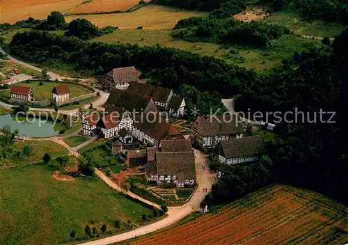 AK / Ansichtskarte Detmold Westfaelisches Freilichtmuseum Fliegeraufnahme Paderborner Dorf  Kat. Detmold