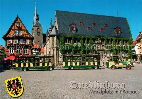 AK / Ansichtskarte Quedlinburg Marktplatz Rathaus Kat. Quedlinburg