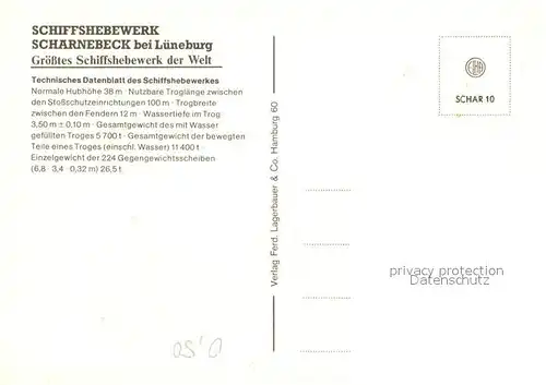 AK / Ansichtskarte Scharnebeck Lueneburg Schiffshebewerk Kat. Scharnebeck