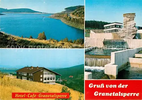 AK / Ansichtskarte Langelsheim Granetalsperre Hotel Cafe Kat. Langelsheim