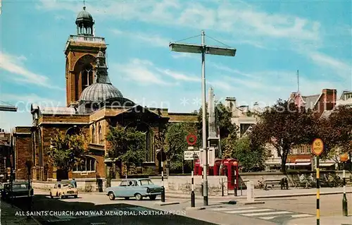 AK / Ansichtskarte Northampton All Saints Church and War Memorial Kat. Northampton