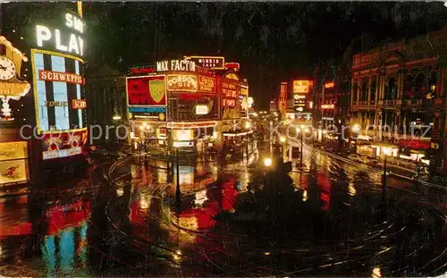 AK / Ansichtskarte London Piccadilly at Night Kat. City of London