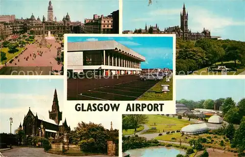 AK / Ansichtskarte Glasgow George Square The Cathedral The University Botanic Gardens Kat. Glasgow City