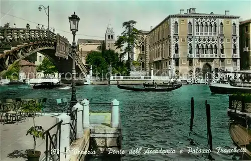 AK / Ansichtskarte Venezia Venedig Ponte dell Accademia e Palazzo Franchetti Kat. 